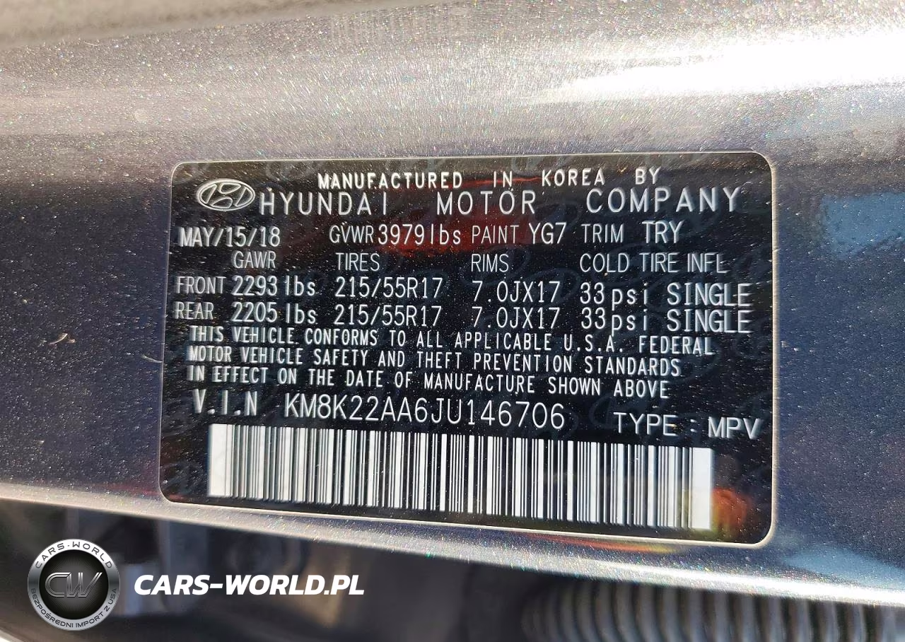 2018 Hyundai Kona Sel VIN:KM8K22AA6JU146706 - 14
