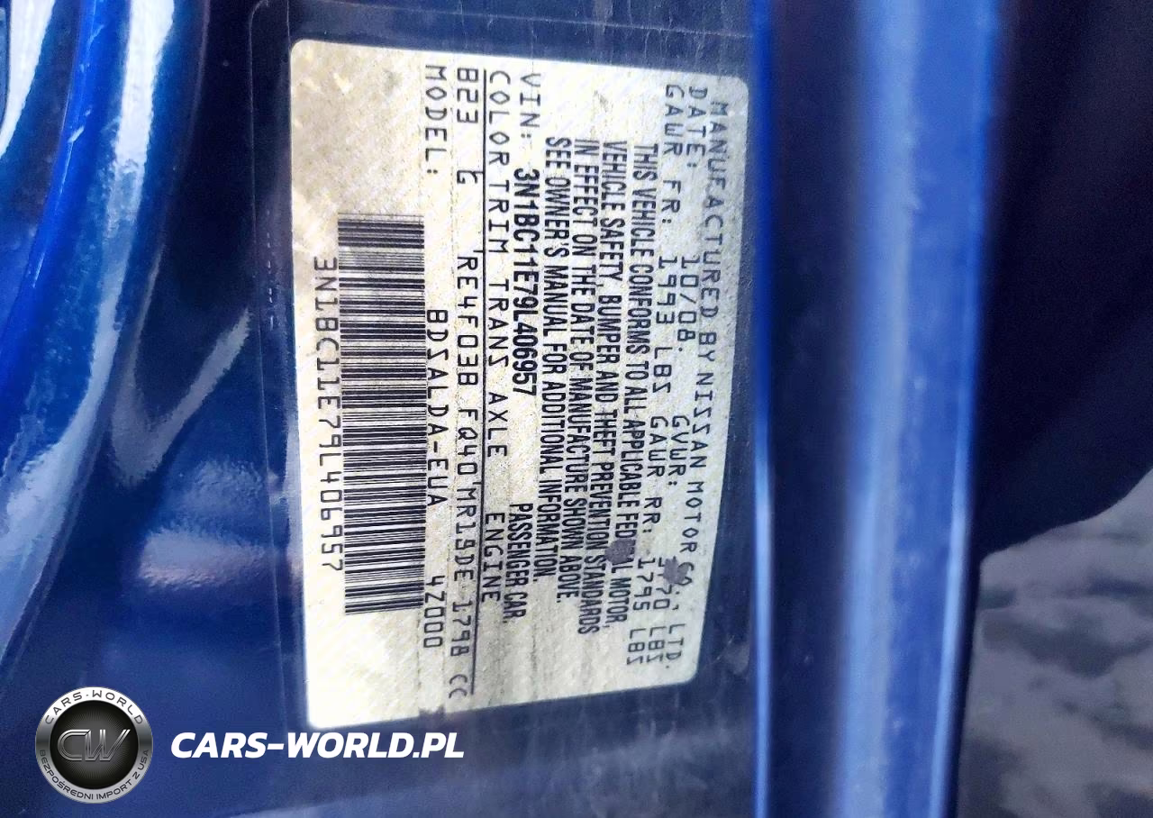 2009 Nissan Versa 1.8 S VIN:3N1BC11E79L406957 - 12