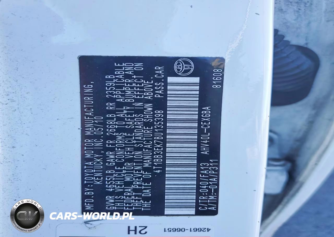 2011 Toyota Camry Hybrid VIN:4T1BB3EK7BU135398 - 12