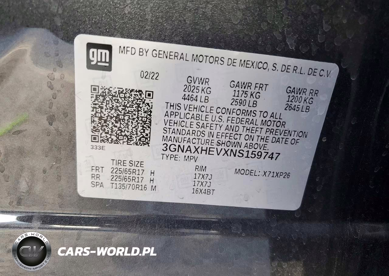 2022 Chevrolet Equinox Ls VIN:3GNAXHEVXNS159747 - 12