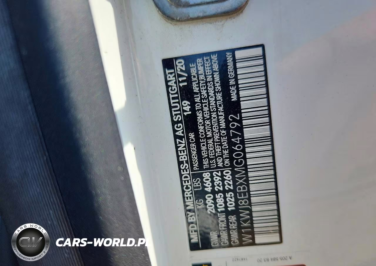 2021 Mercedes-Benz C 300 4Matic VIN:W1KWJ8EBXMG064792 - 12