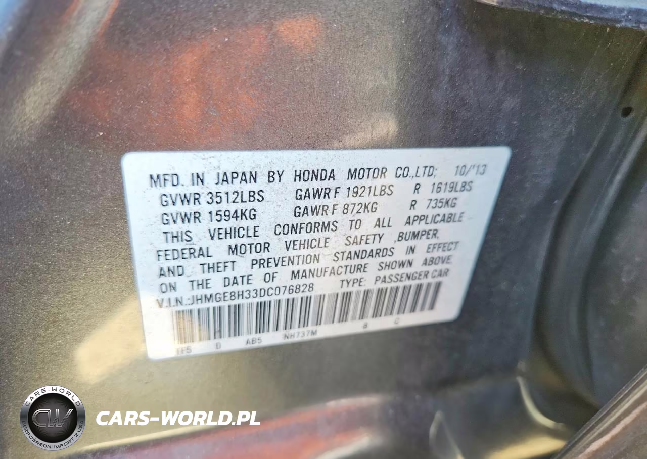 2013 Honda Fit VIN:JHMGE8H33DC076828 - 13