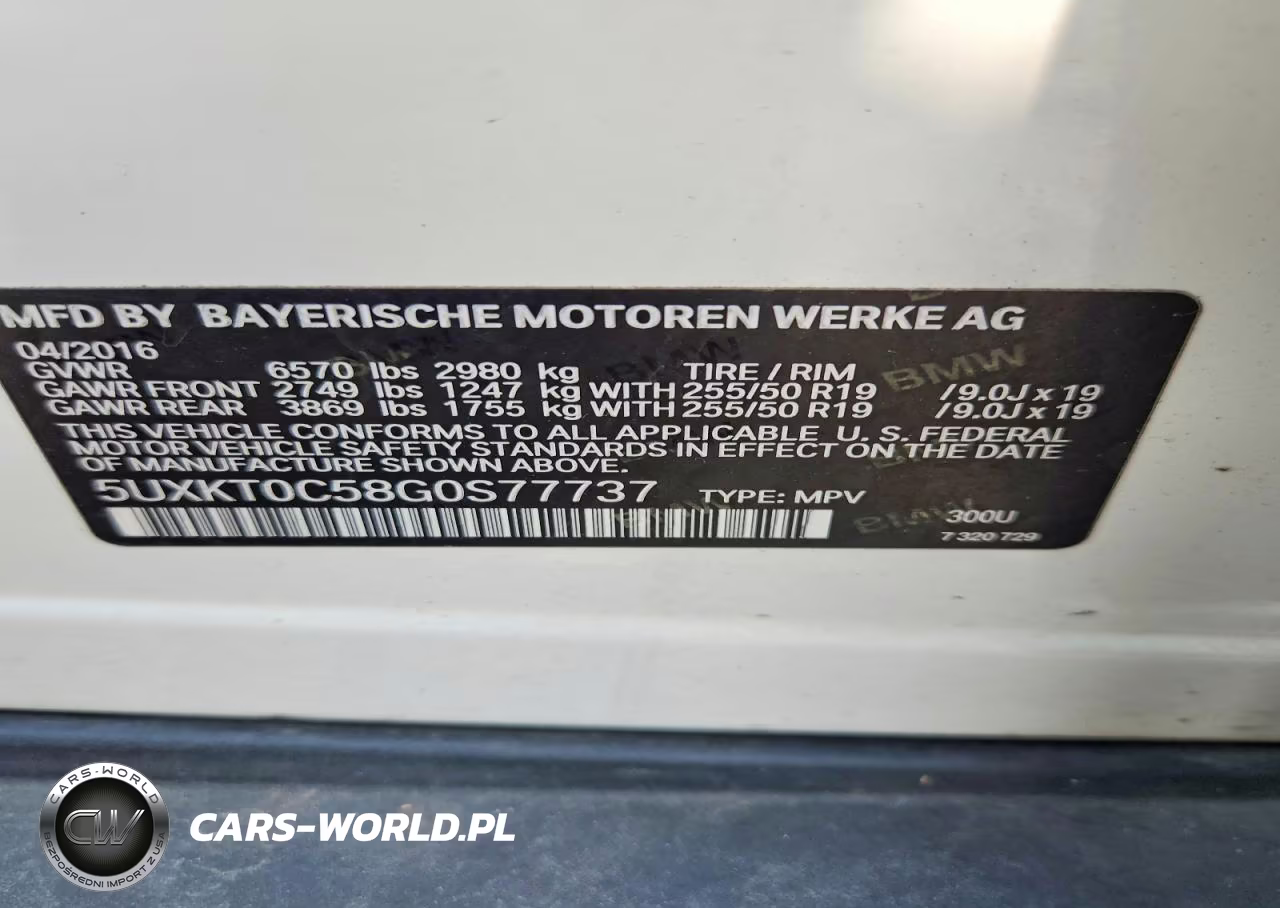 2016 BMW X5 Xdr40E VIN:5UXKT0C58G0S77737 - 12