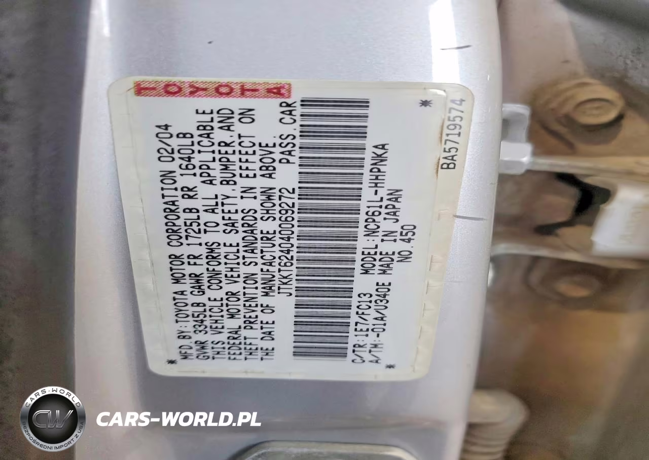 2004 Scion Xa Base VIN:JTKKT624040069272 - 13