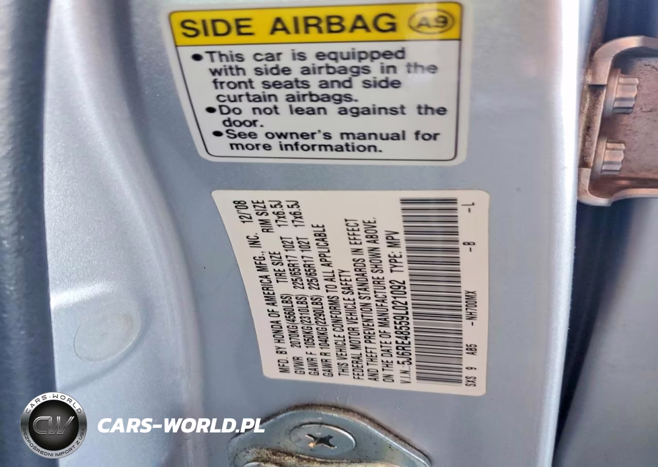 2009 Honda Cr-V Ex VIN:5J6RE48559L021092 - 13