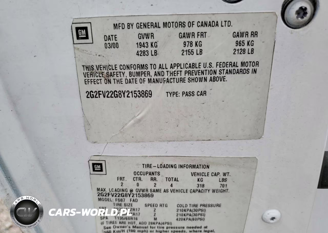 2000 Pontiac Firebird Formula VIN:2G2FV22G8Y2153869 - 12