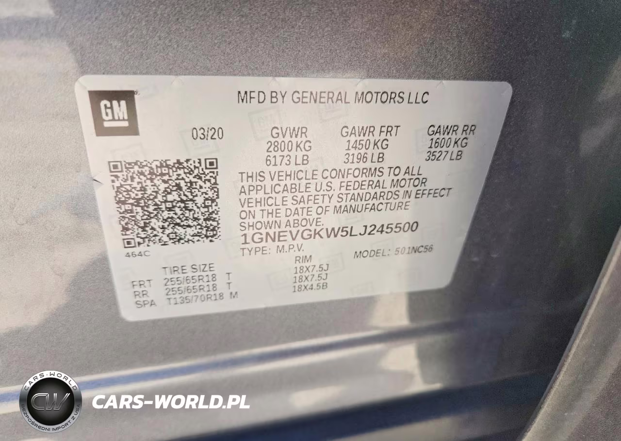 2020 Chevrolet Traverse Lt VIN:1GNEVGKW5LJ245500 - 13