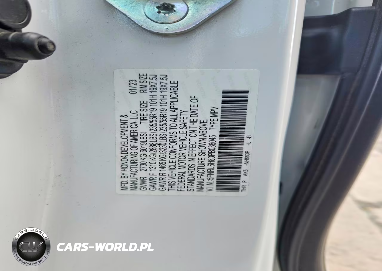 2023 Honda Odyssey Touring VIN:5FNRL6H83PB036045 - 13