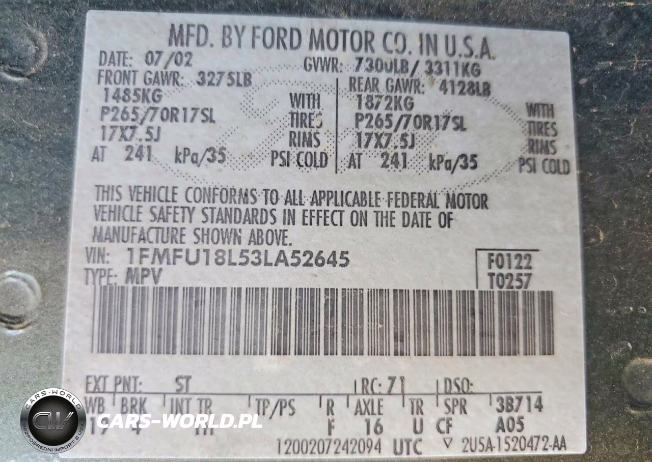 2003 Ford Expedition Eddie Bauer VIN:1FMFU18L53LA52645 - 13