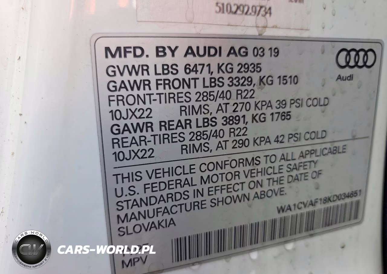 2019 Audi Q8 Prestige VIN:WA1CVAF18KD034651 - 13