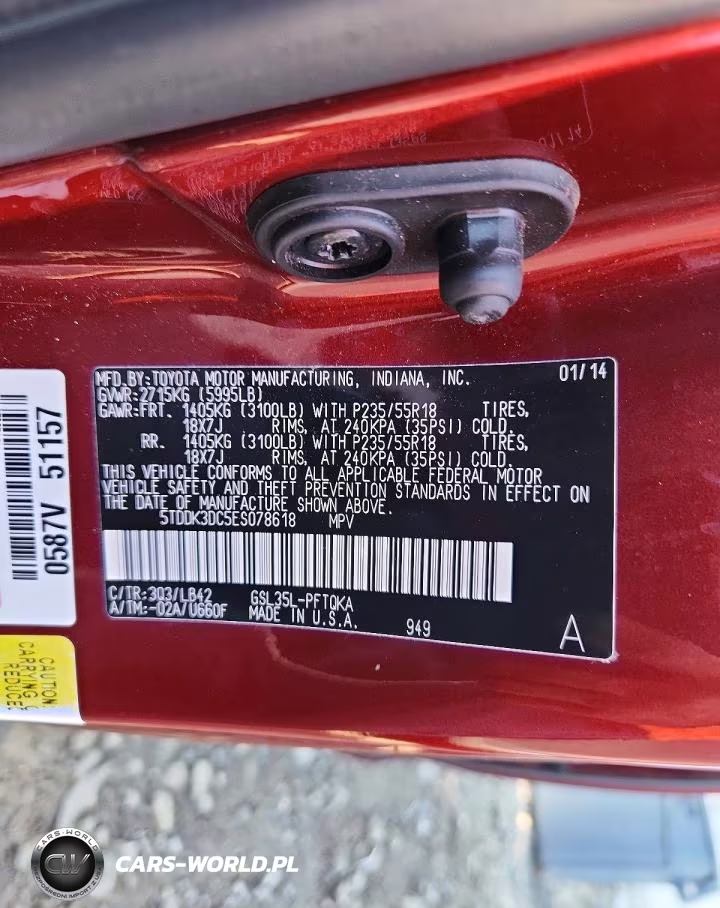 2014 Toyota Sienna Xle 7-Passenger VIN:5TDDK3DC5ES078618 - 13