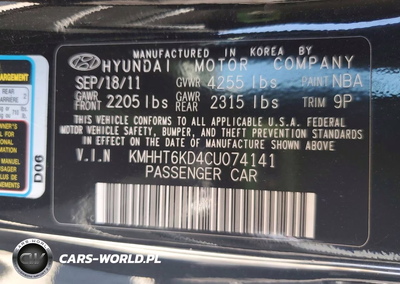 2012 Hyundai Genesis Coupe 2.0T VIN:KMHHT6KD4CU074141 - 13