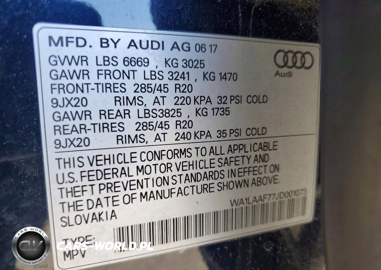 2018 Audi Q7 Premium Plus VIN:WA1LAAF77JD001073 - 13