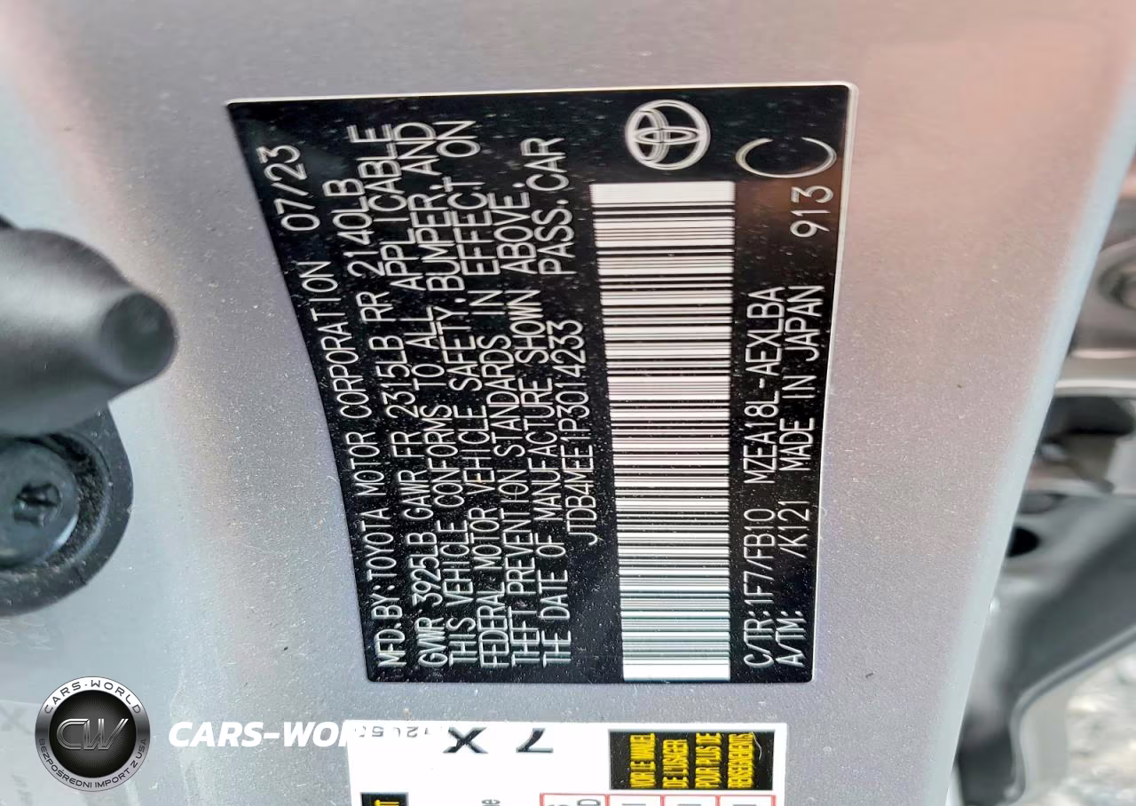 2023 Toyota Corolla Le VIN:JTDB4MEE1P3014233 - 12