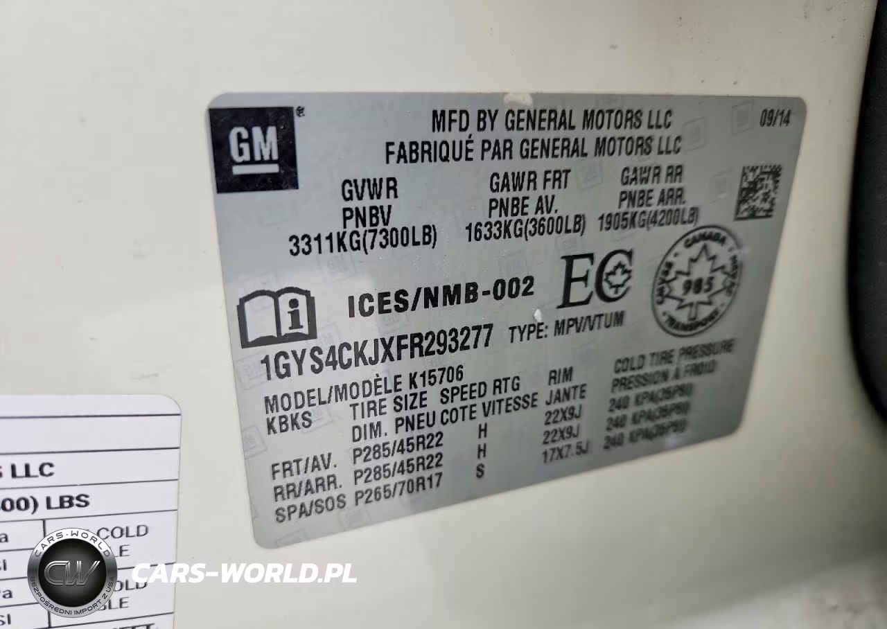 2015 Cadillac Escalade Premium VIN:1GYS4CKJXFR293277 - 12