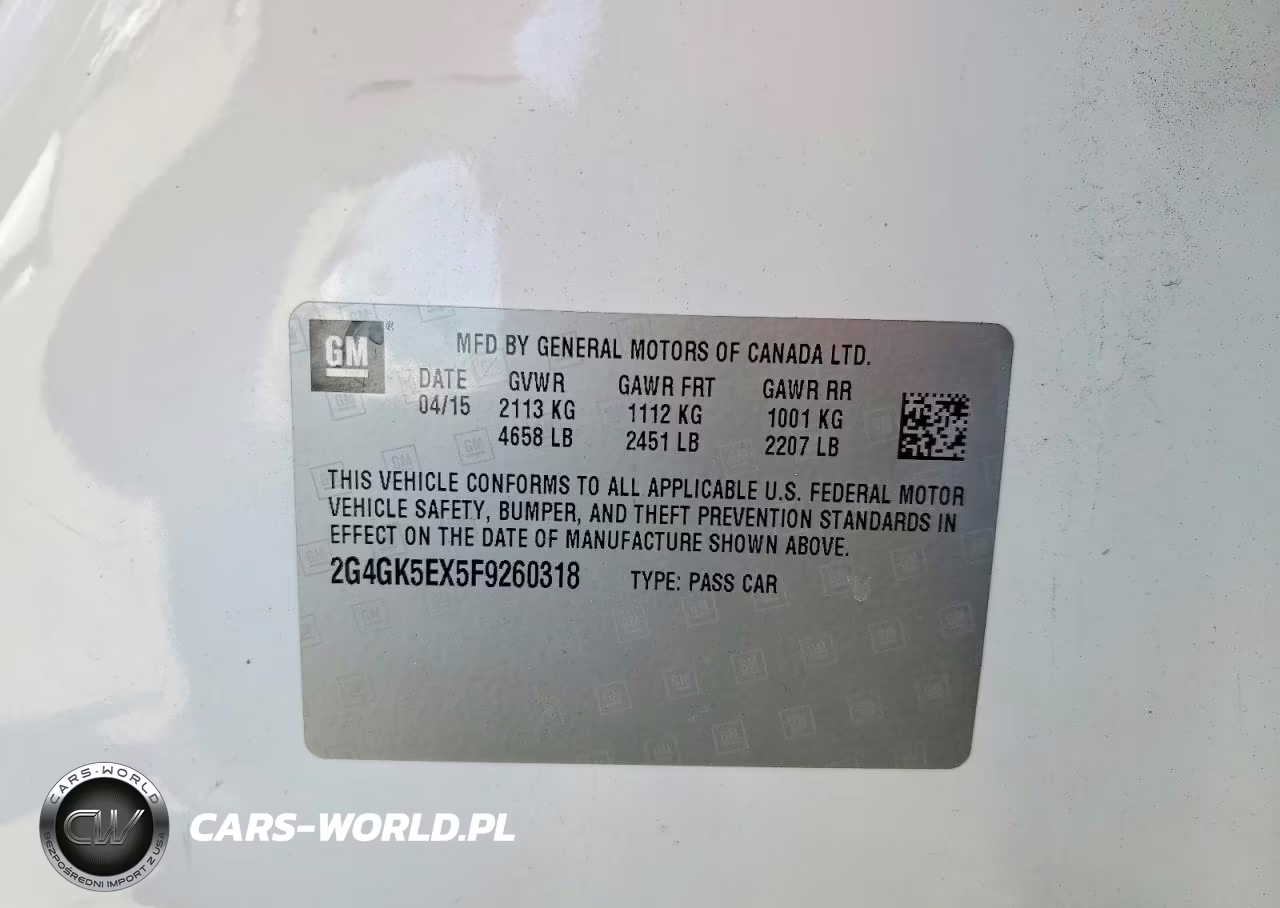 2015 Buick Regal VIN:2G4GK5EX5F9260318 - 13