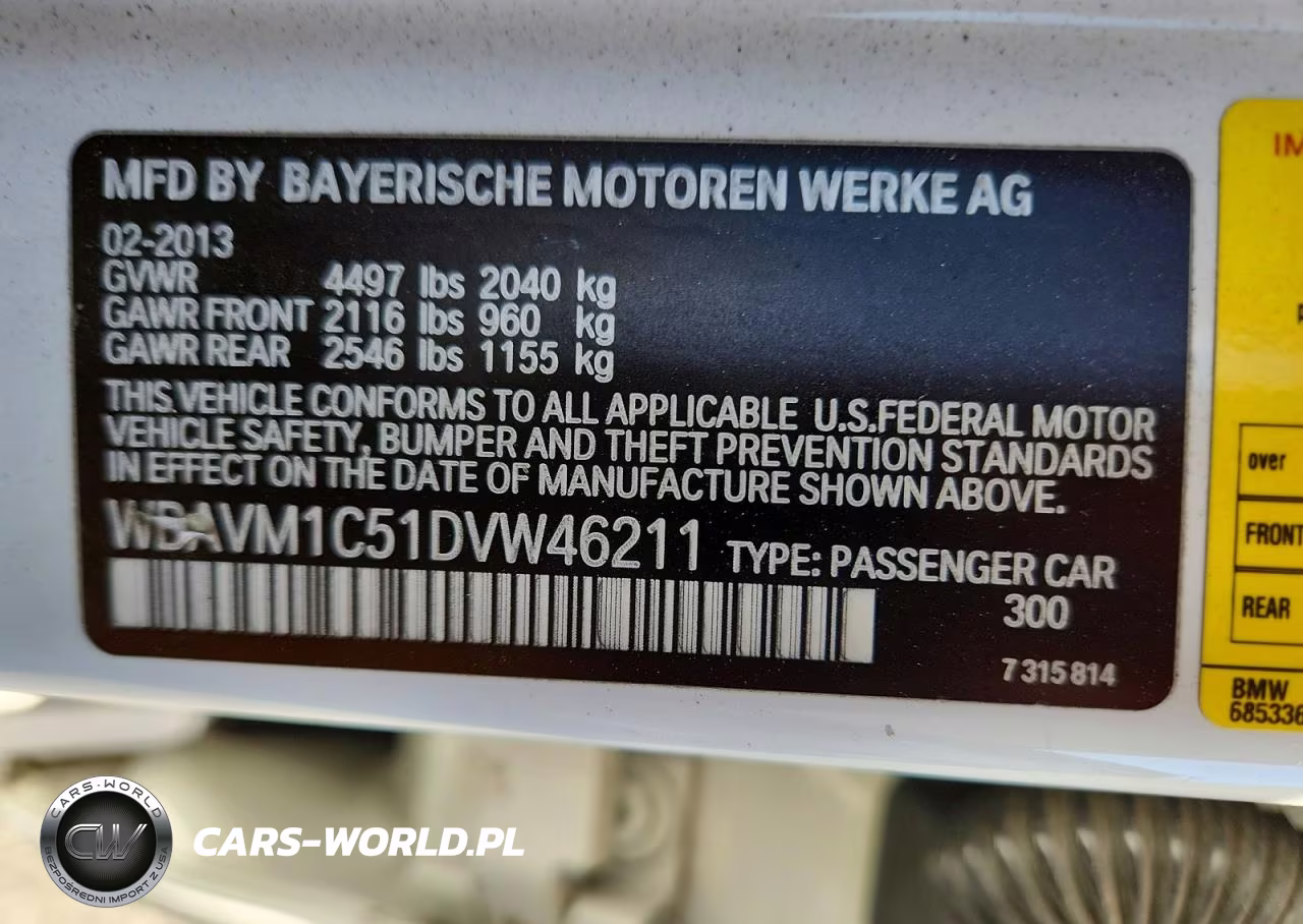 2013 BMW X1 Sdrive28I VIN:WBAVM1C51DVW46211 - 13