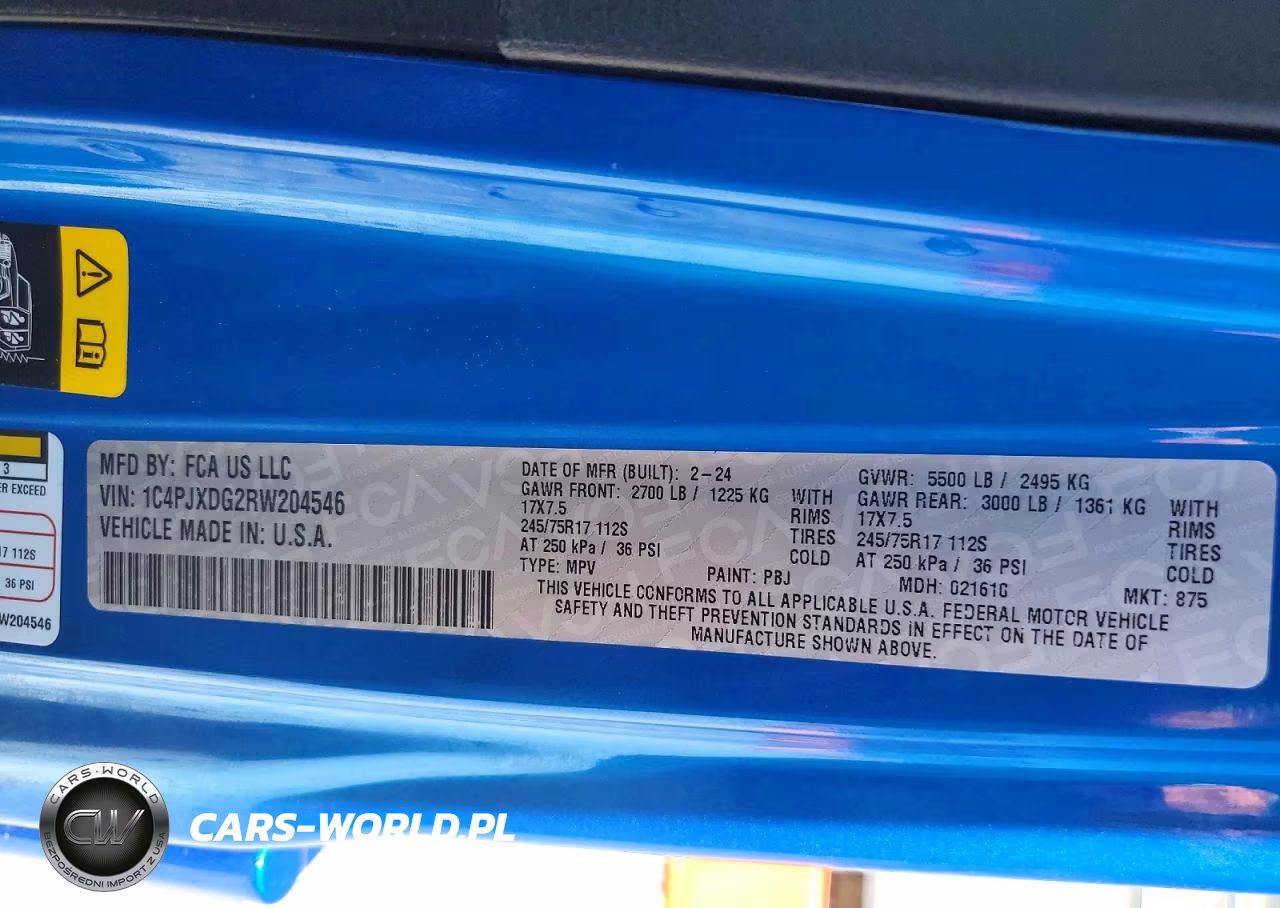 2024 Jeep Wrangler Sport VIN:1C4PJXDG2RW204546 - 12