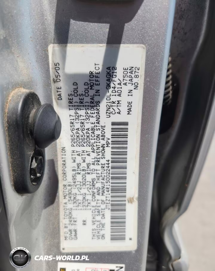 2005 Toyota 4Runner Sr5 VIN:JTEZT14R150022444 - 12