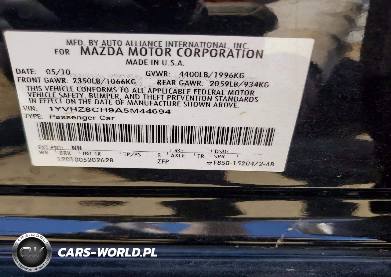2010 Mazda 6 I VIN:1YVHZ8CH9A5M44694 - 13
