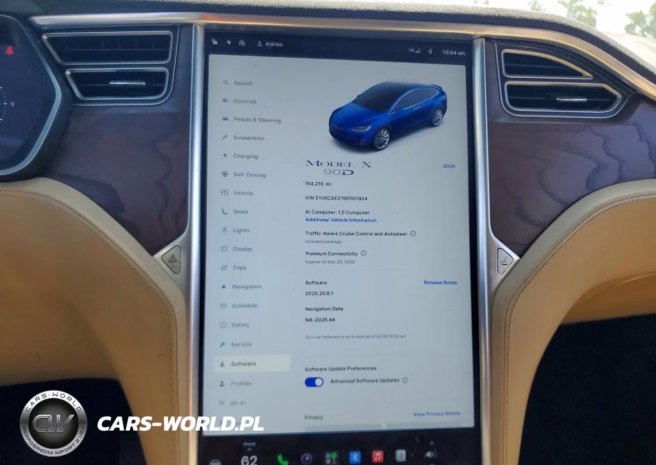 2016 Tesla Model X VIN:5YJXCAE27GF001924 - 9