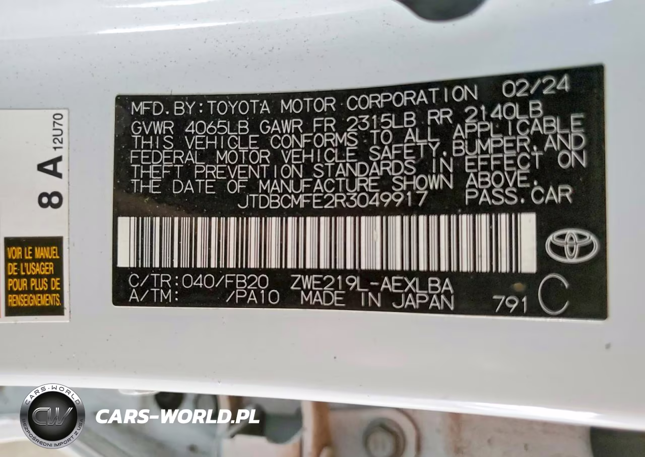 2024 Toyota Corolla Hybrid Le VIN:JTDBCMFE2R3049917 - 12