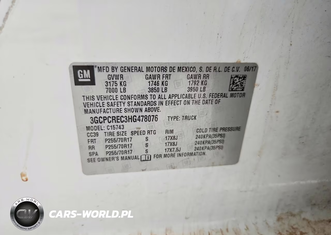 2017 Chevrolet Silverado C1500 Lt VIN:3GCPCREC3HG478076 - 12