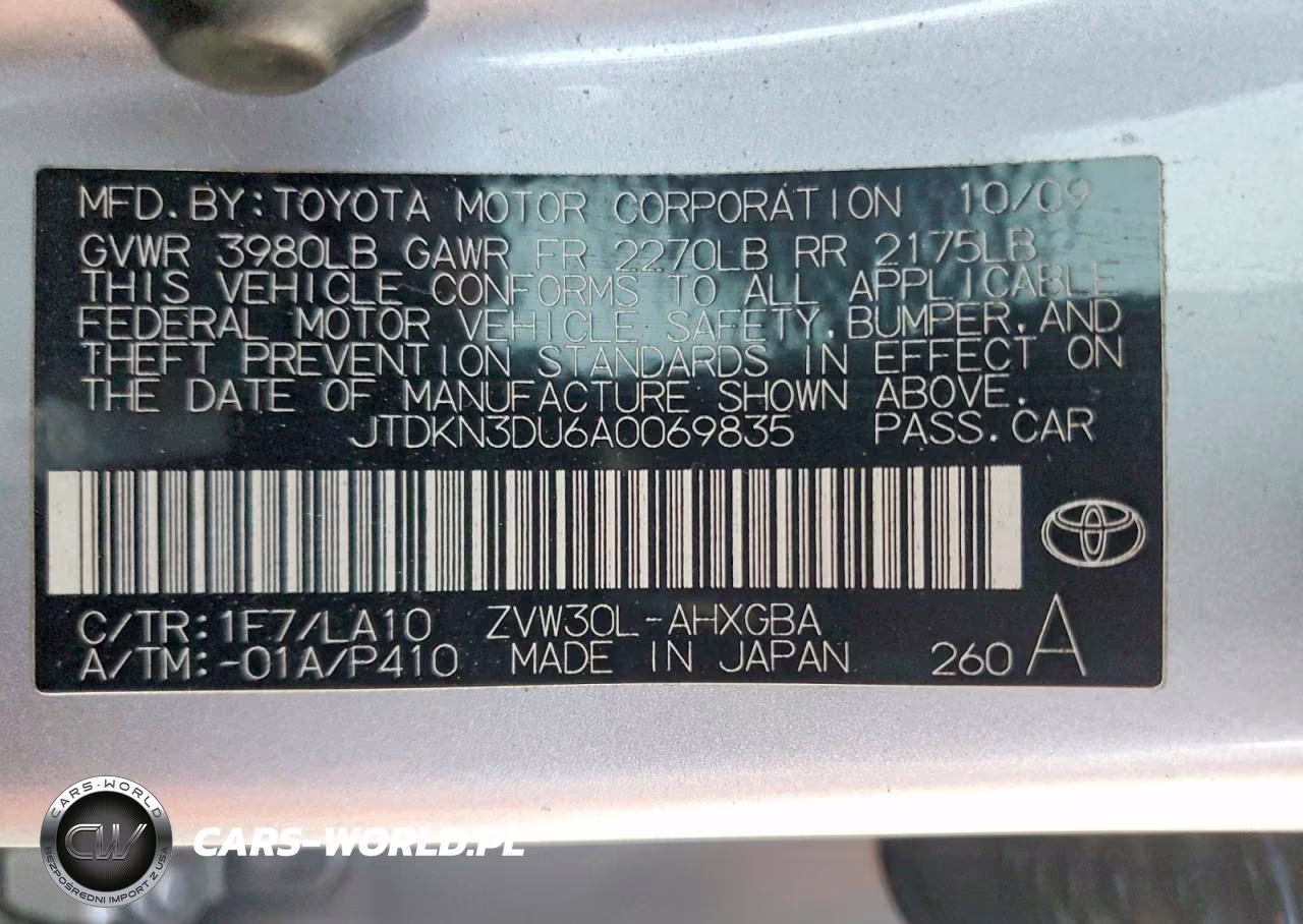 2010 Toyota Prius Iv VIN:JTDKN3DU6A0069835 - 12