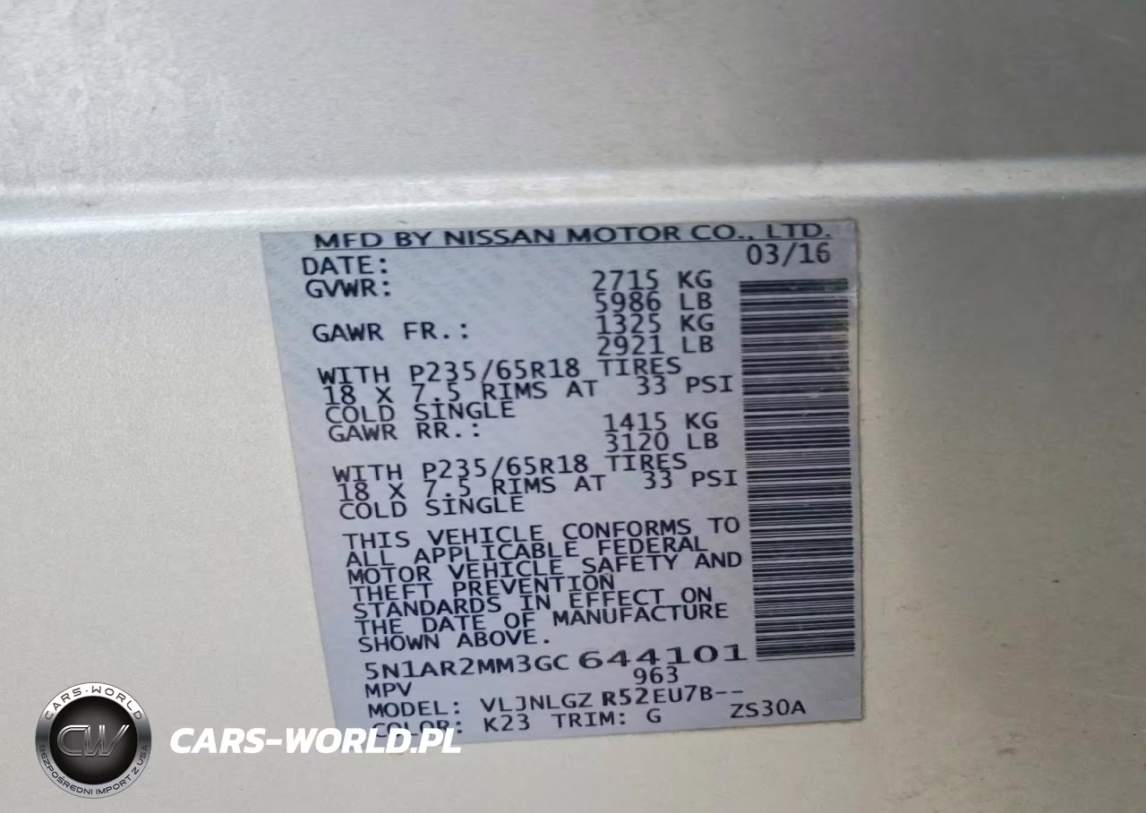 2016 Nissan Pathfinder Sl VIN:5N1AR2MM3GC644101 - 13