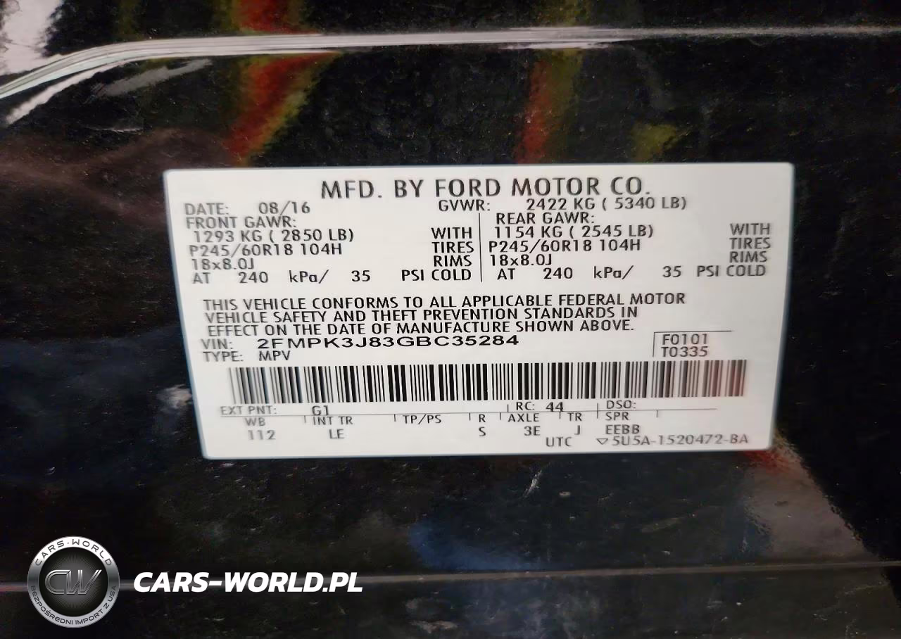 2016 Ford Edge Sel VIN:2FMPK3J83GBC35284 - 13