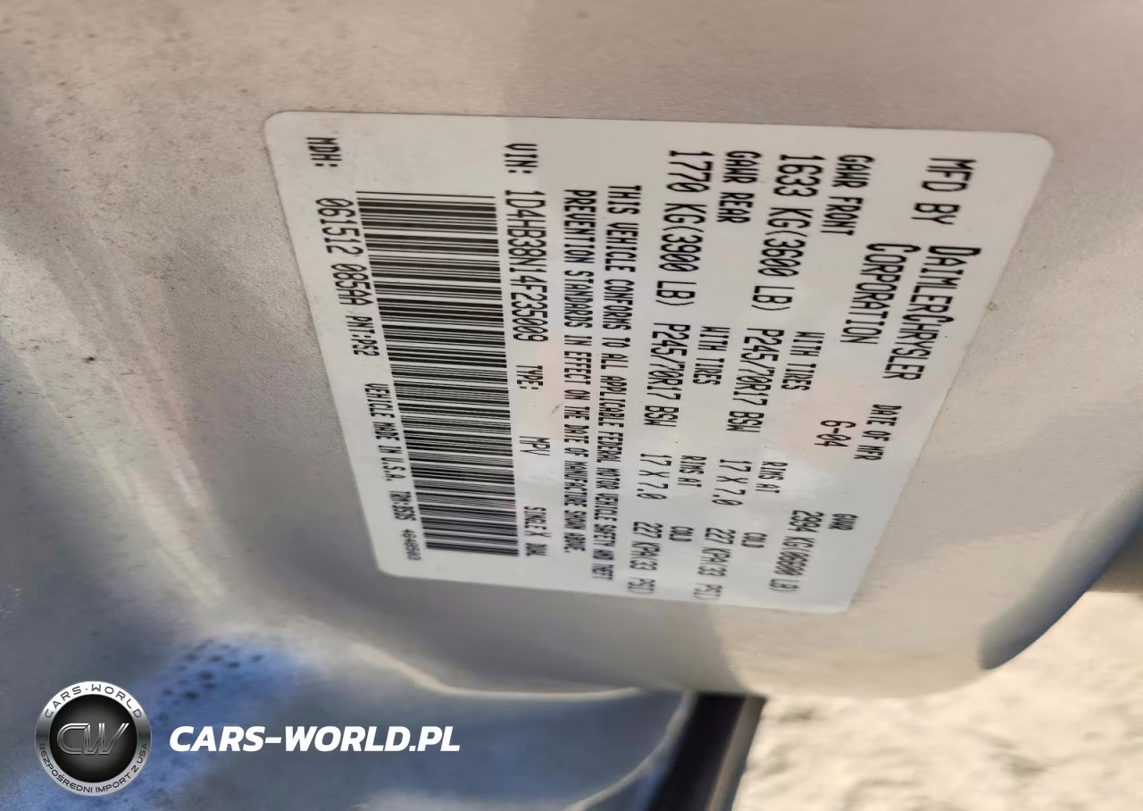 2004 Dodge Durango St VIN:1D4HB38N14F235009 - 13