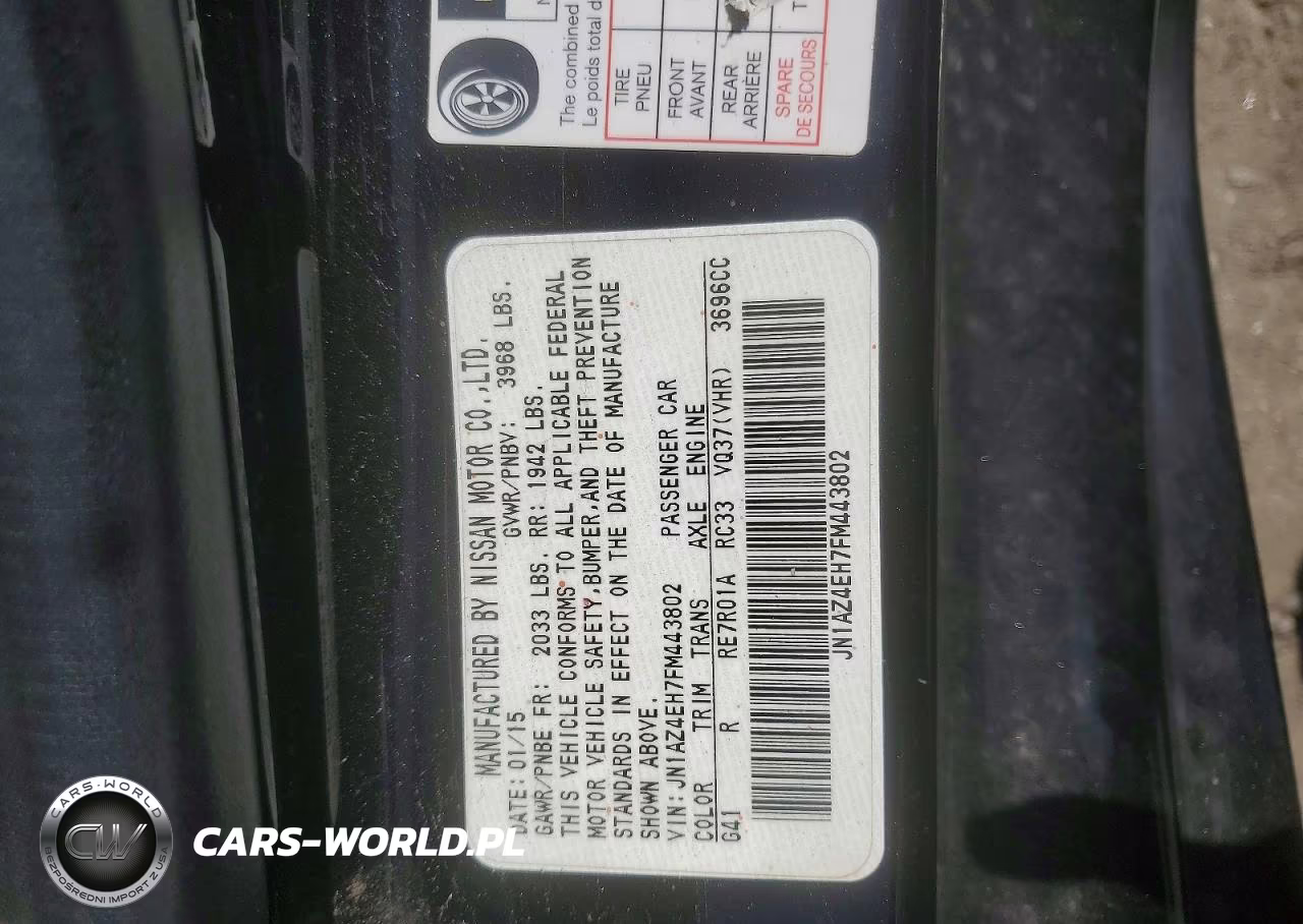 2015 Nissan 370Z Touring VIN:JN1AZ4EH7FM443802 - 13