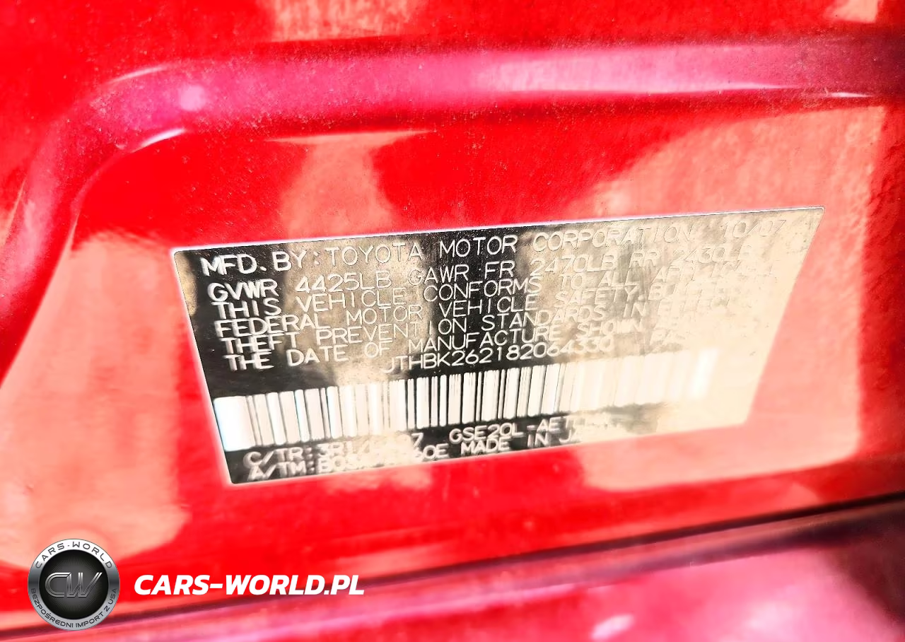 2008 Lexus Is 250 Base VIN:JTHBK262182064330 - 12