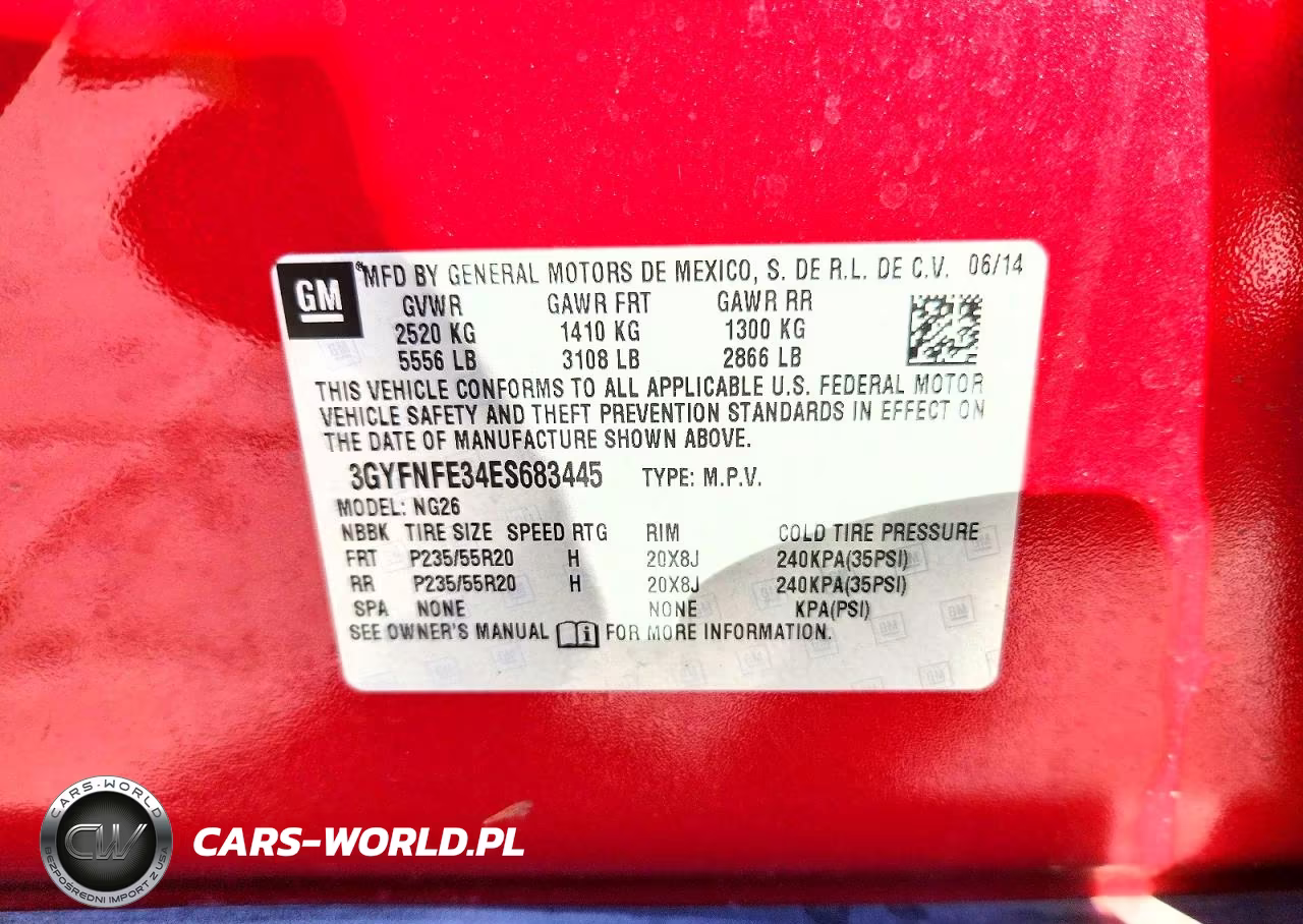 2014 Cadillac Srx Performance Collection VIN:3GYFNFE34ES683445 - 13