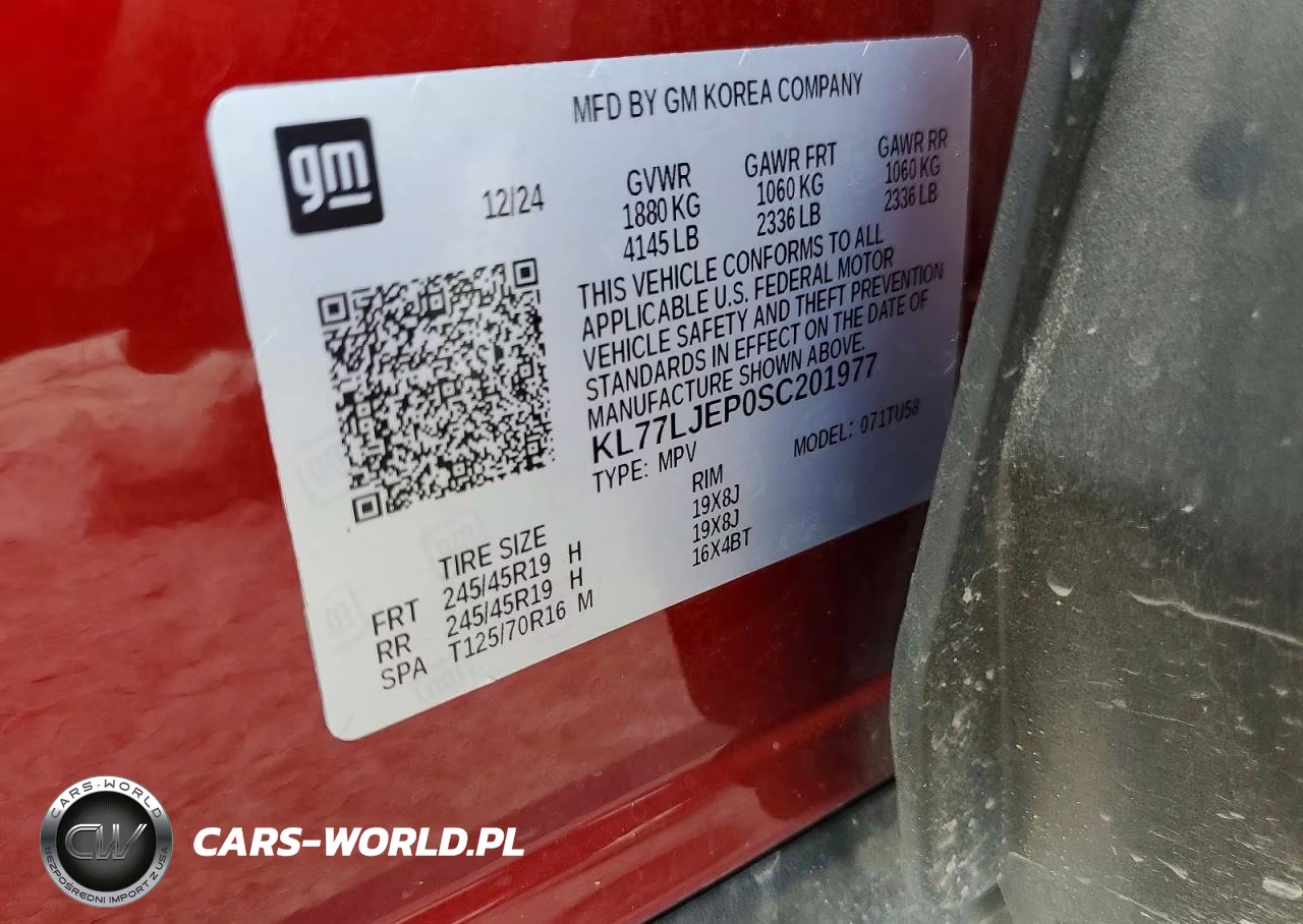 2025 Chevrolet Trax 2Rs VIN:KL77LJEP0SC201977 - 13