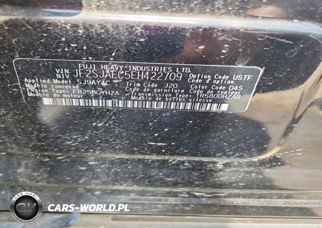 2014 Subaru Forester 2.5I Premium VIN:JF2SJAEC5EH422709 - 13