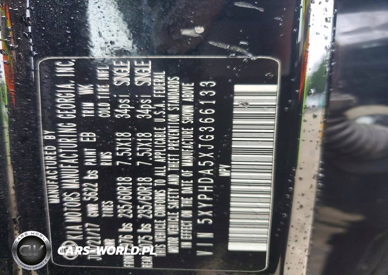 2018 Kia Sorento Ex VIN:5XYPHDA5XJG366133 - 14