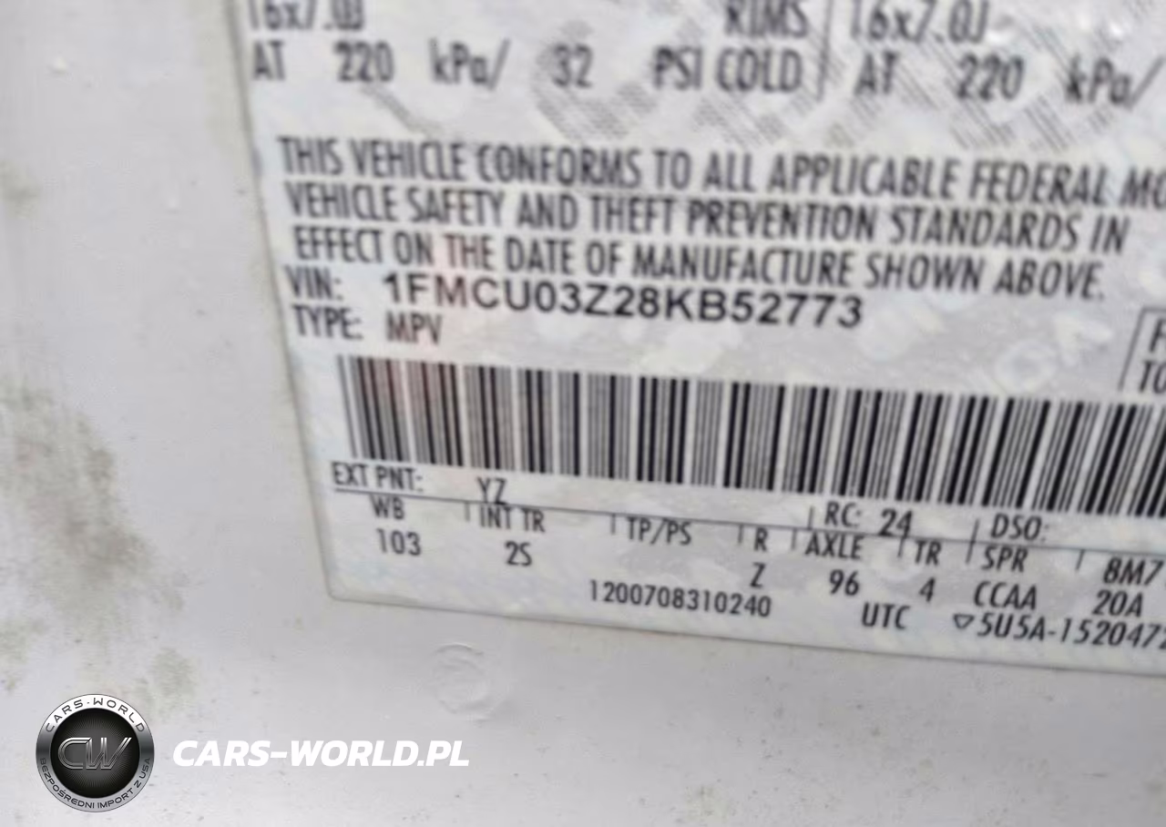 2008 Ford Escape Xlt VIN:1FMCU03Z28KB52773 - 13