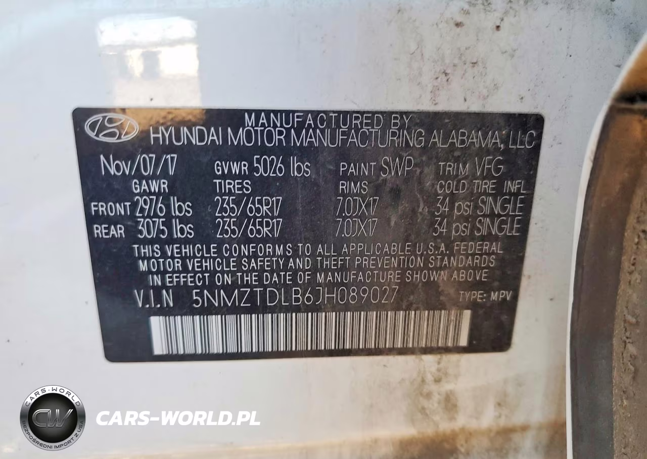 2018 Hyundai Santa Fe Sport 2.4L VIN:5NMZTDLB6JH089027 - 12