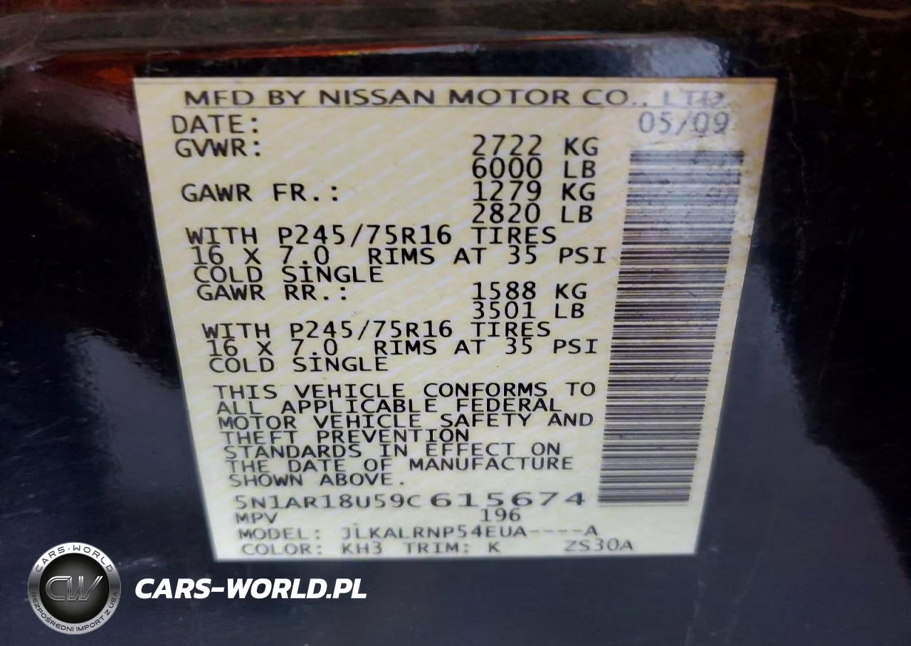 2009 Nissan Pathfinder S VIN:5N1AR18U59C615674 - 13