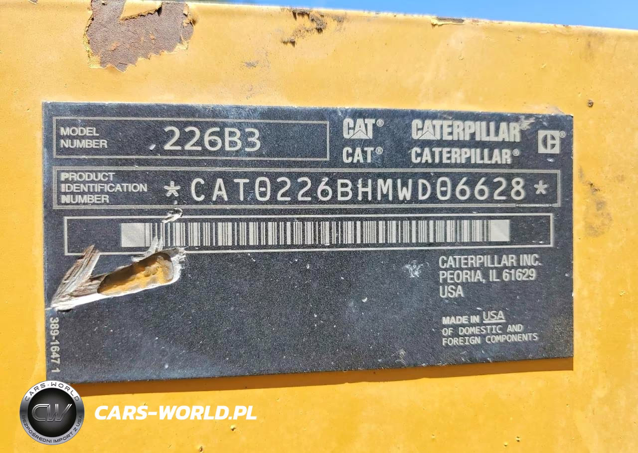 2014 Caterpillar 226B3 Skid Steer Loader VIN:CAT0226BHMWD06628 - 10