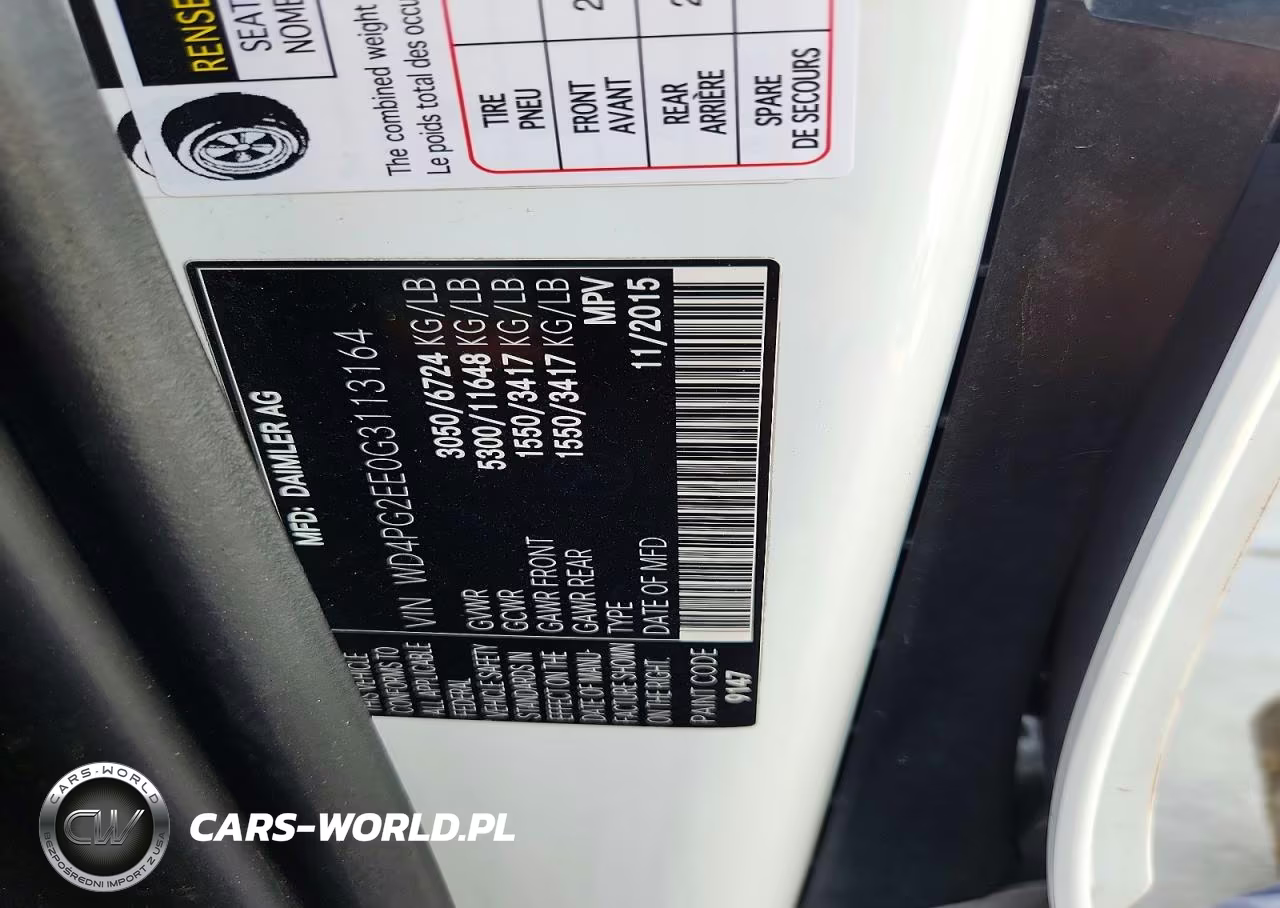 2016 Mercedes-Benz Metris VIN:WD4PG2EE0G3113164 - 13