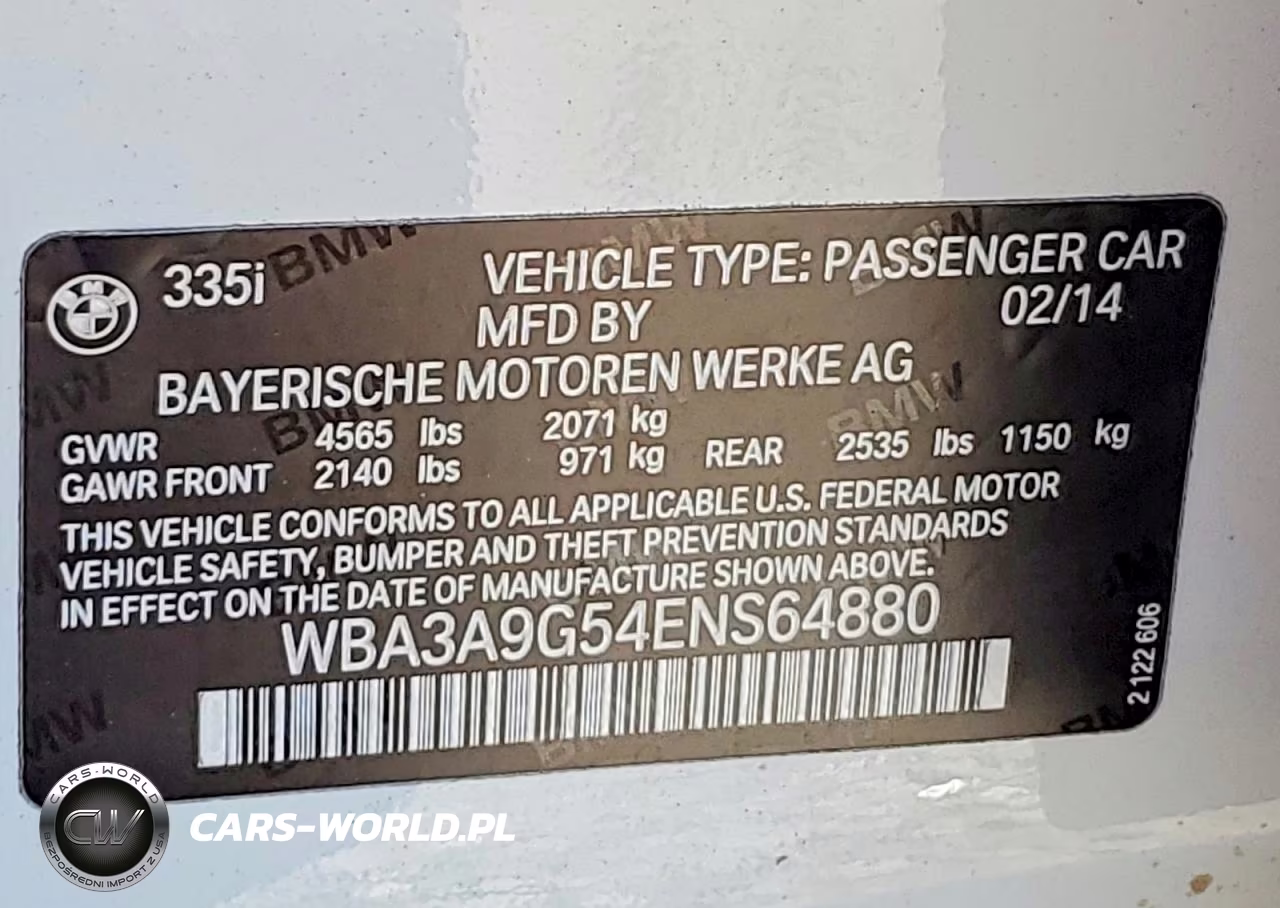 2014 BMW 335 I VIN:WBA3A9G54ENS64880 - 13
