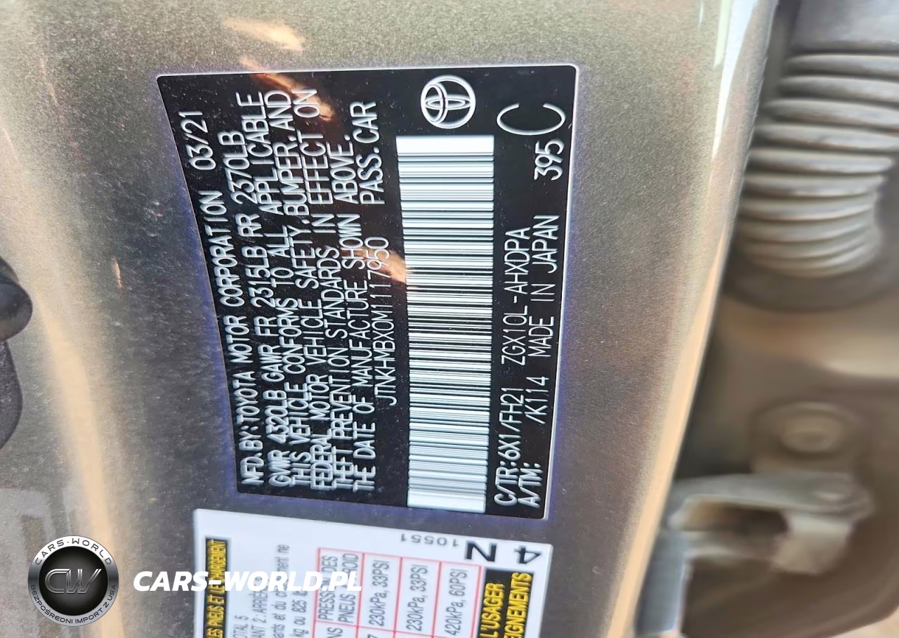 2021 Toyota C-Hr Le VIN:JTNKHMBX0M1117950 - 12
