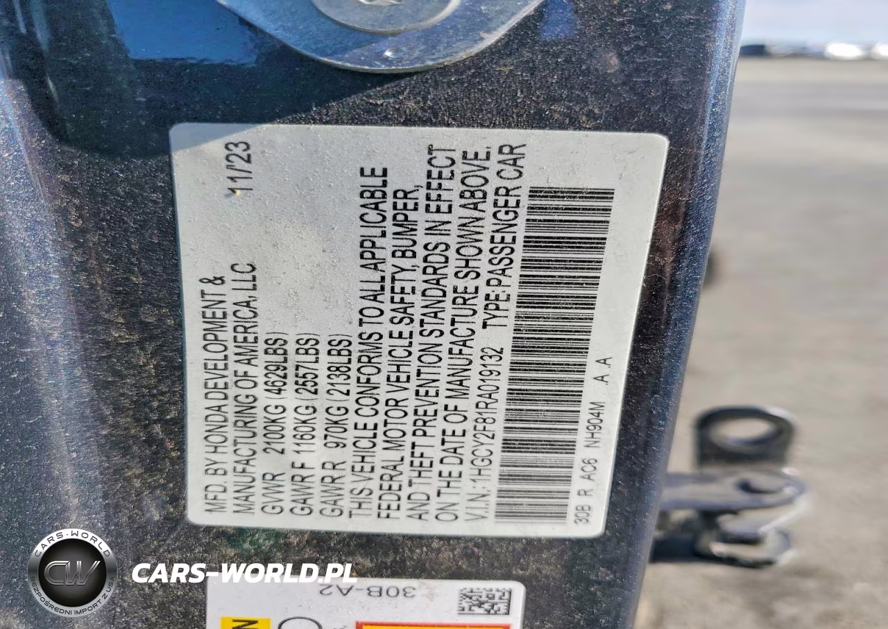 2024 Honda Accord Touring Hybrid VIN:1HGCY2F81RA019132 - 12