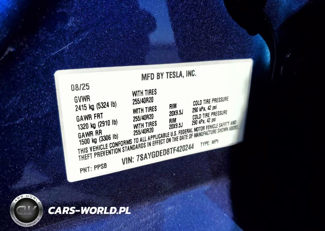 2026 Tesla Model Y VIN:7SAYGDED8TF420244 - 12