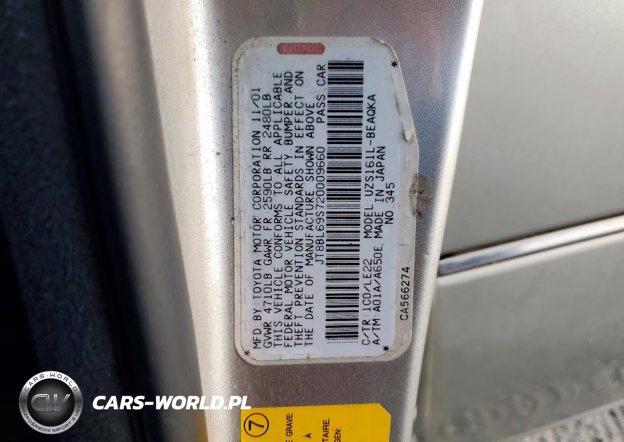 2002 Lexus Gs 430 VIN:JT8BL69S720009660 - 12