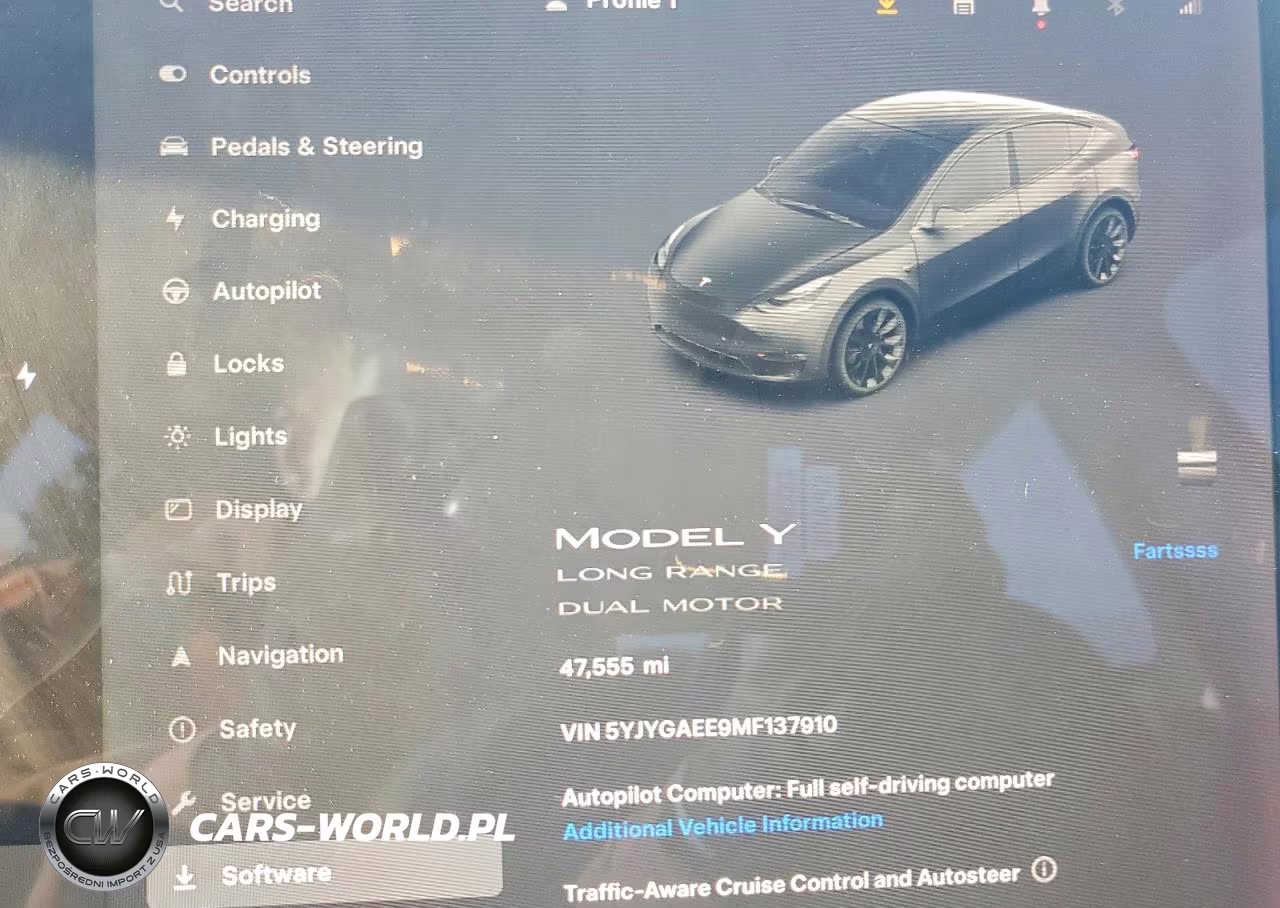 TESLA MODEL Y VIN:5YJYGAEE9MF137910 - 9