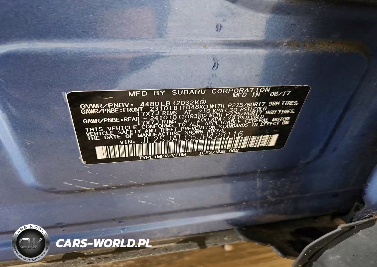 2018 Subaru Forester 2.5I Premium VIN:JF2SJAEC5JH428116 - 13