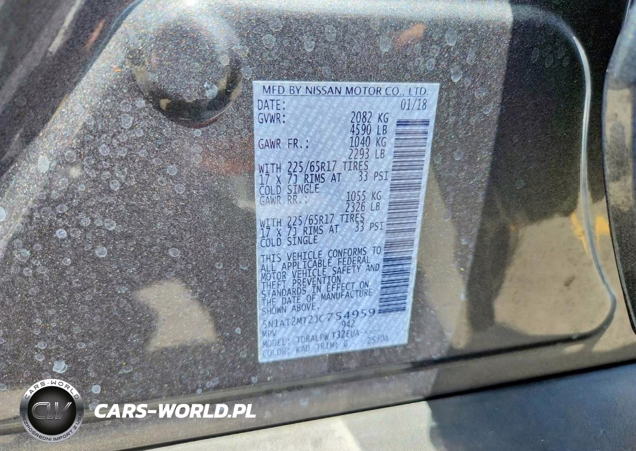 2018 Nissan Rogue S VIN:5N1AT2MT2JC754959 - 13